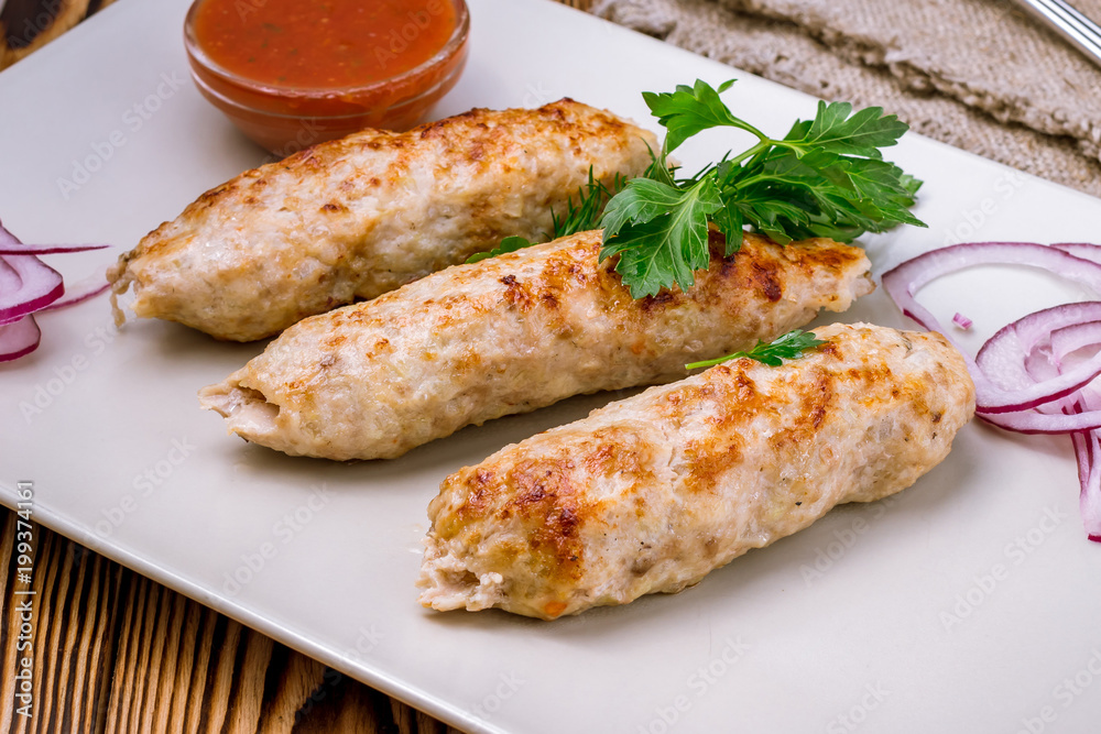 Lula kebab chicken Lula kebab chicken