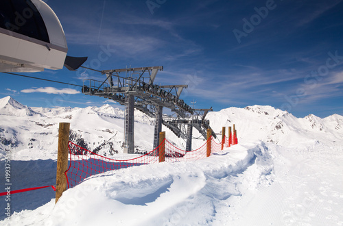 Winter landscape in the ski resort, Bad Hofgastein, Austria. photo