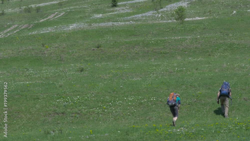 Two people hiking Two people hiking