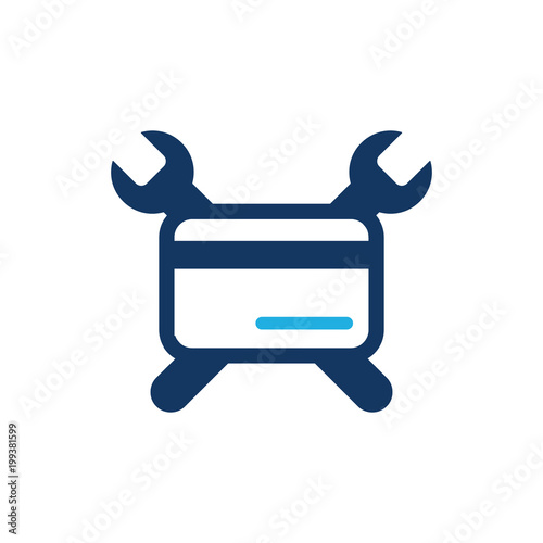 Payment Repair Logo Icon Design