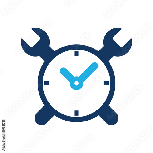 Time Repair Logo Icon Design