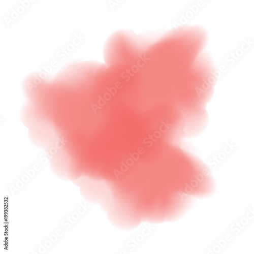Smoke or watercolor vector illustration with transparency.