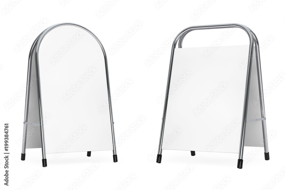 Blank Promotion Exhibition Advertising Stands. 3d Rendering Blank Promotion Exhibition Advertising Stands. 3d Rendering