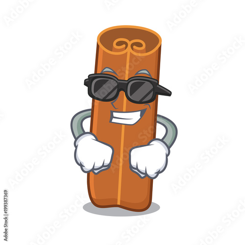 Super cool cinnamon character cartoon style