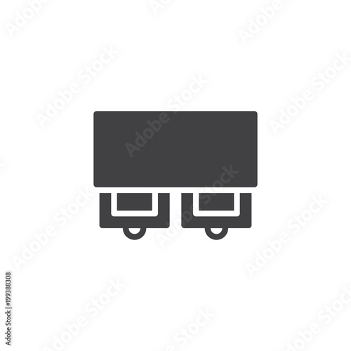 Chest of drawers top view vector icon. filled flat sign for mobile concept and web design. simple solid icon. Symbol, logo illustration. Pixel perfect vector graphics