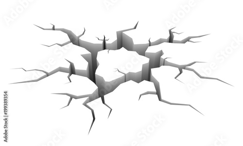 crack on the ground