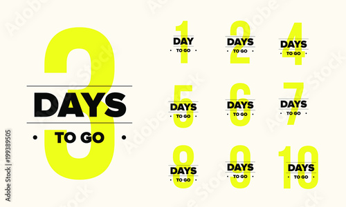 No of days left to go badges.