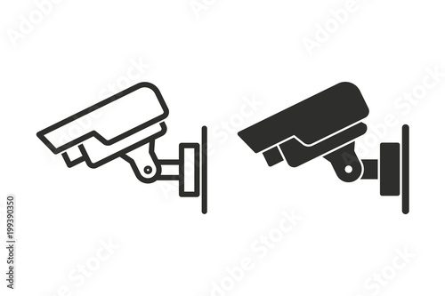 Security camera vector icon.