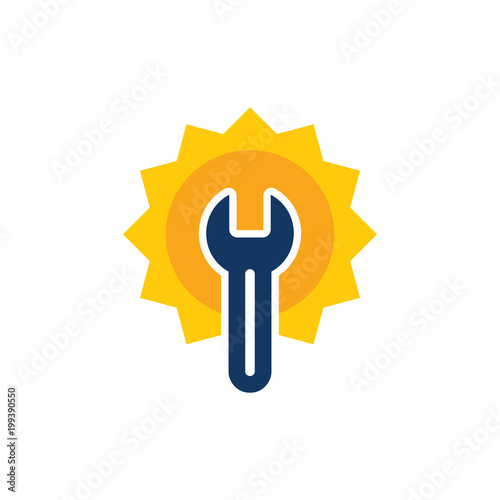 Sun Repair Logo Icon Design