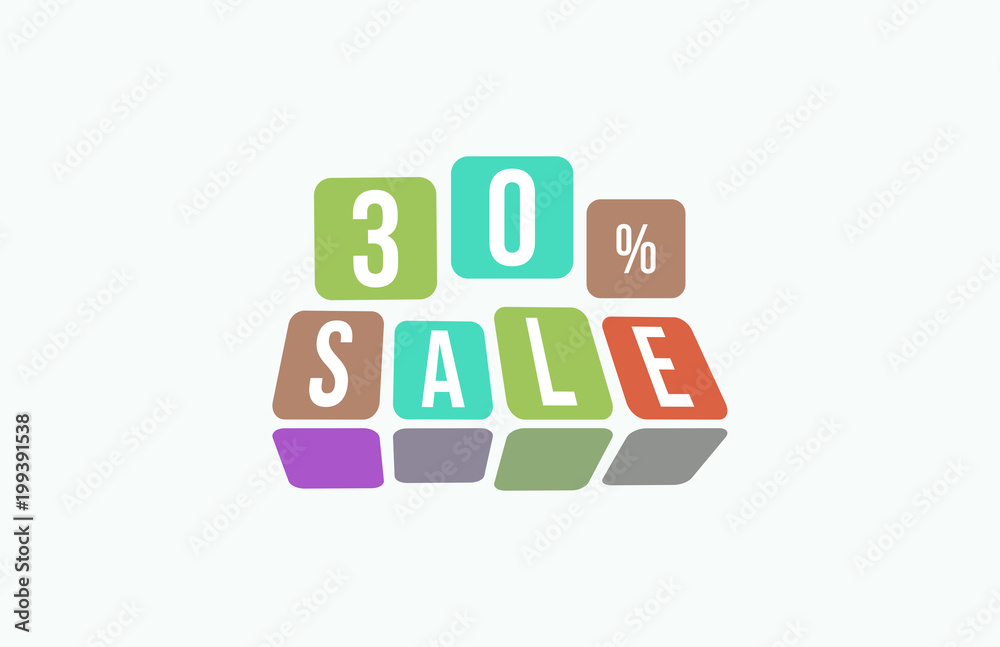 30 Percent SALE Discount Price Offer Sign 30 Percent SALE Discount Price Offer Sign