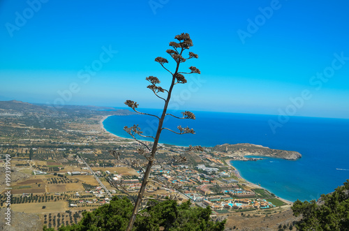 Rhodes island , Afantou and Faliraki beach Greece photo