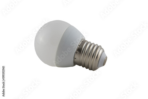 led light bulb isolated on white background