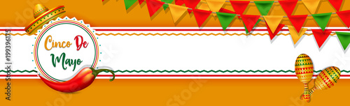 Cinco De Mayo vector design with sombrero.