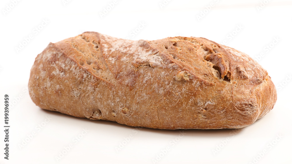 bread isolated on white