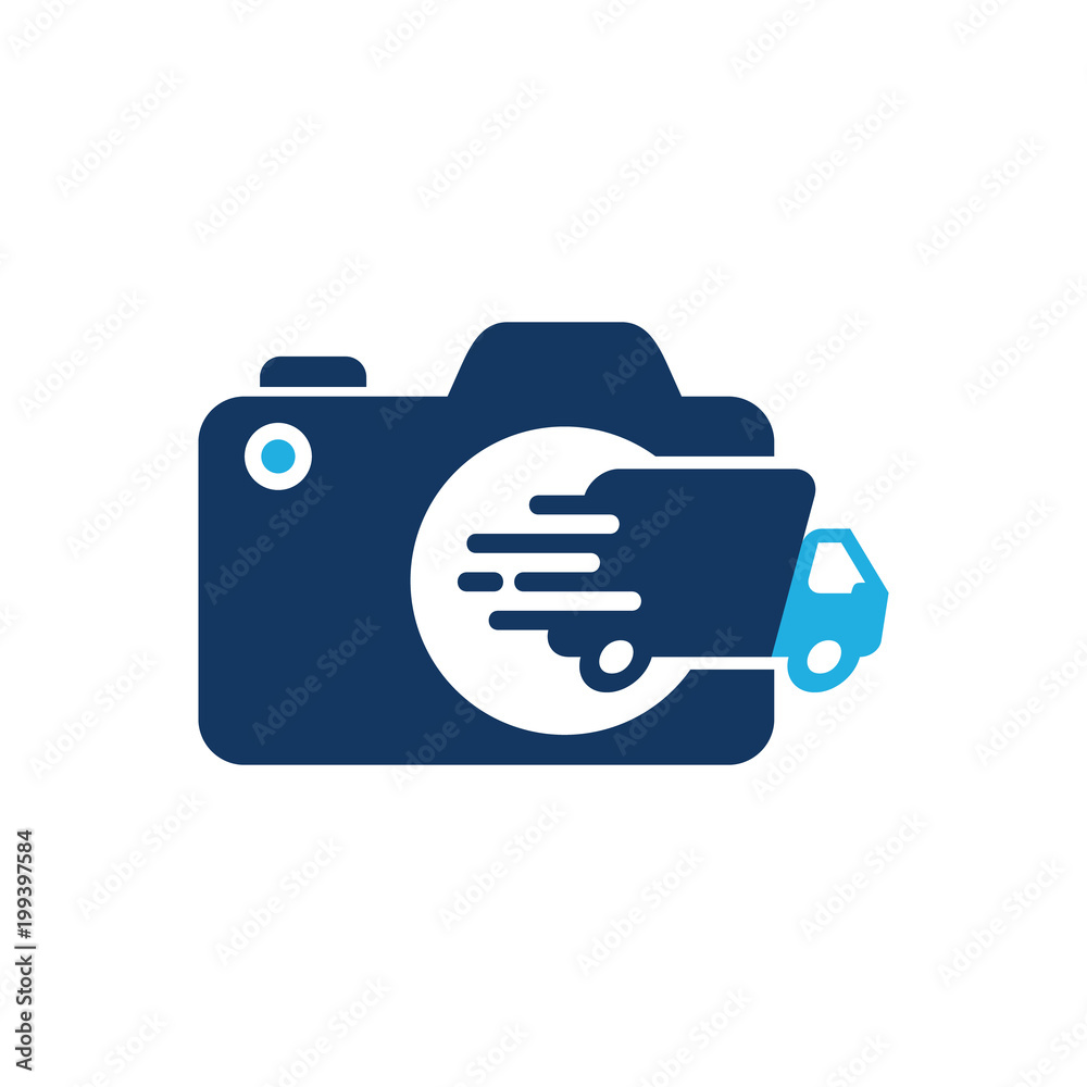 Delivery Camera Logo Icon Design Delivery Camera Logo Icon Design