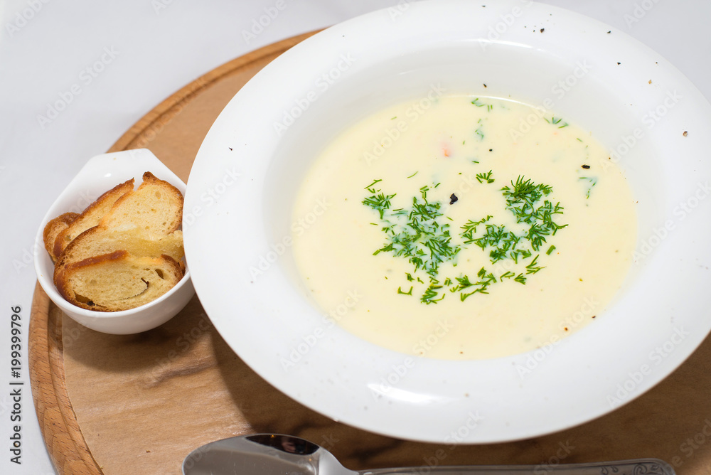 Soup cream shrimp on a tree Soup cream shrimp on a tree