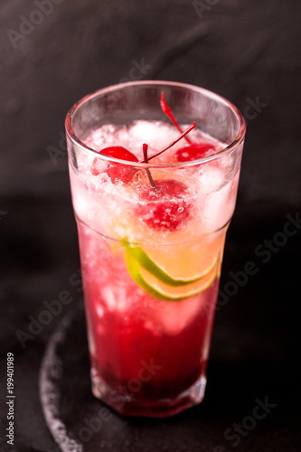 Wallpaper Mural Alcoholic cocktail sour cherry gin or porch crawler. Lemonade. Torontodigital.ca