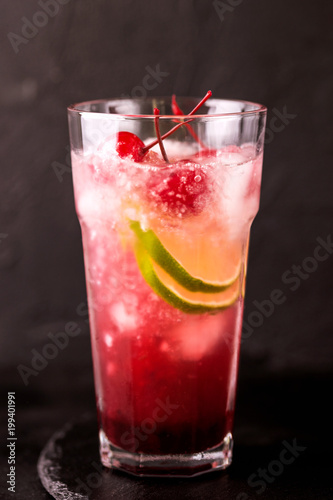 Wallpaper Mural Alcoholic cocktail sour cherry gin or porch crawler. Lemonade. Torontodigital.ca