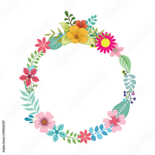 Wreath Frame Floral Flowers