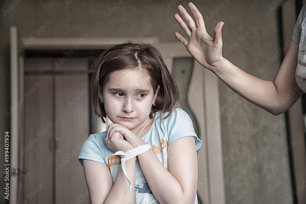 mother beats her daughter Stock Photo Adobe Stock