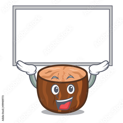 Up board nutmeg character cartoon style