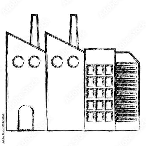 grunge industrial factory environment air contamination