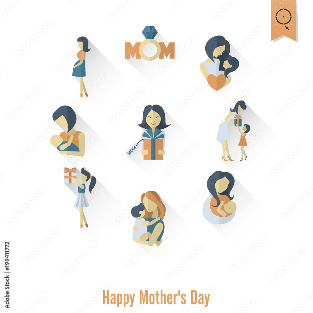 Happy Mothers Day Icons Happy Mothers Day Icons