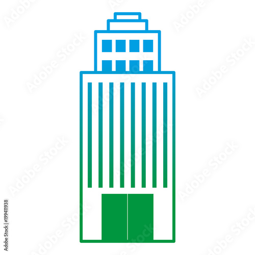 degraded line architecture buliding city with windows design