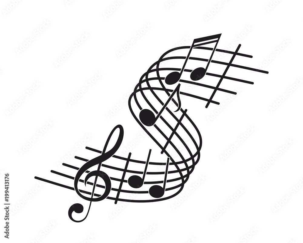 Naklejka premium noten0504a