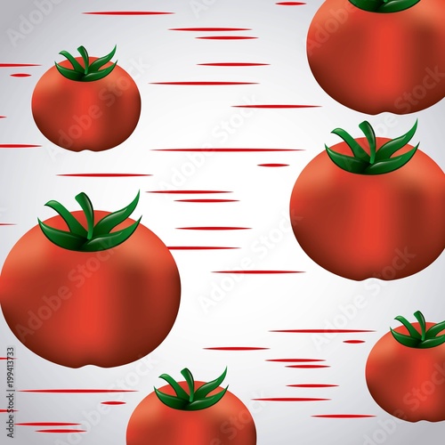 la tomatina tomatoes red lines festival vector illustration photo