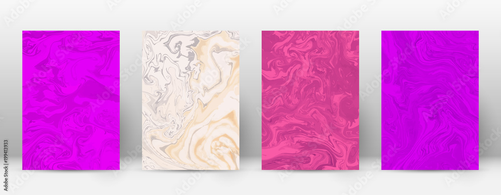 Abstract cover. Modern design template. Actual suminagashi marble. Minimalistic hipster flyer design. Great trendy abstract cover. Vector illustration.