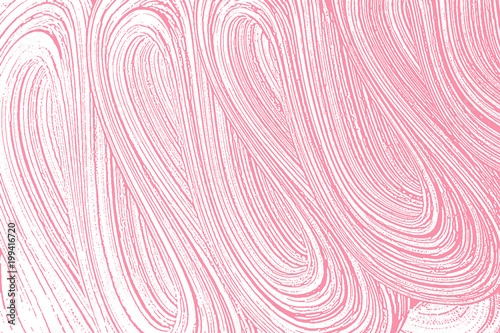 Natural soap texture. Alluring bright pink foam trace background. Artistic astonishing soap suds. Cleanliness, cleanness, purity concept. Vector illustration.