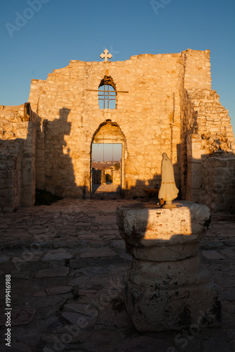 Church Of St Georges in Taybeh at sunrise4 photo