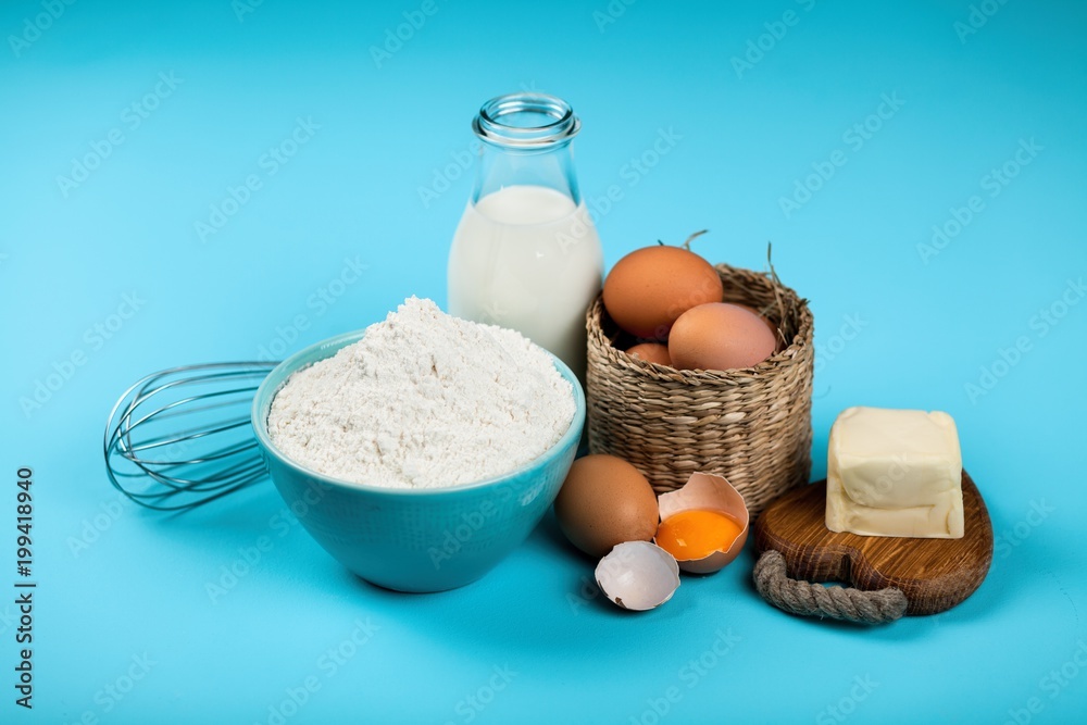 Basic baking ingredients Basic baking ingredients