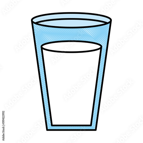 fresh milk glass nutrition beverage vector illustration