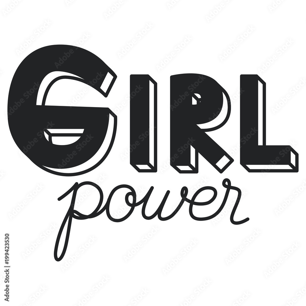 power girl calligraphy message power girl calligraphy message