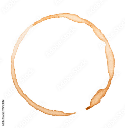 coffee or tea cup stain photo