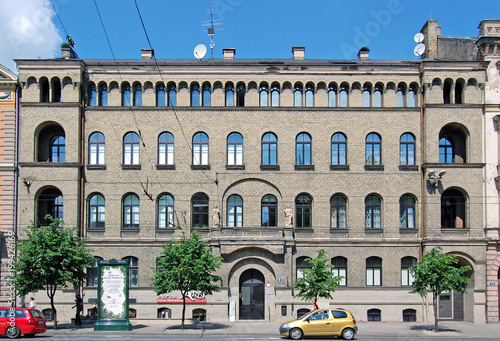 Riga, Latvia historical apartment buildings from the beginning of 20th century