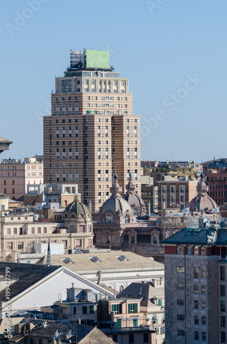 Genoa city in Ligura in Italy photo