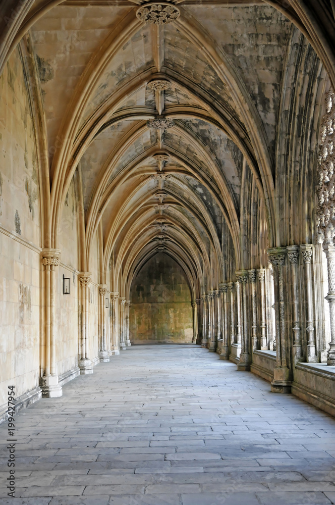 Detailansicht, Mosteiro Santa Maria da Vitoria, Kloster des Kampfes, Batalha, Zentralportugal, Portugal, Europa