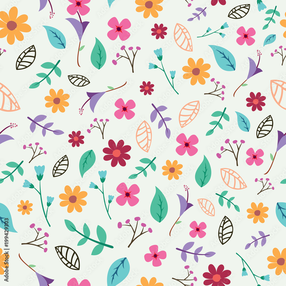 Beautiful Seamless Floral pattern design Beautiful Seamless Floral pattern design