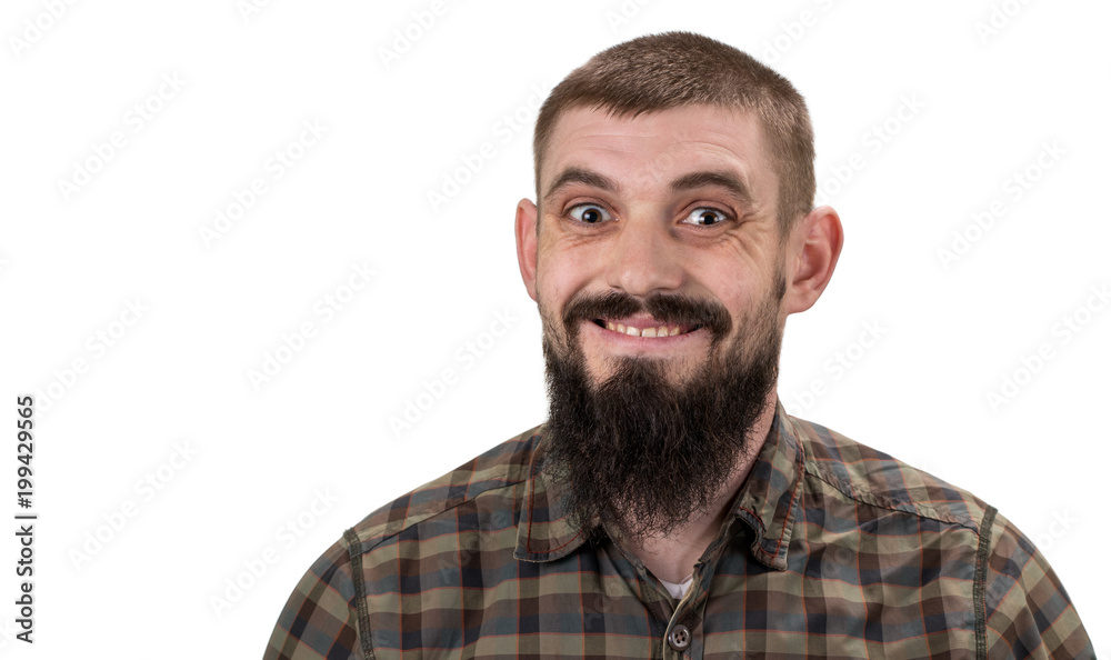 Happy smiling cheerful man isolated on white background Happy smiling cheerful man isolated on white background