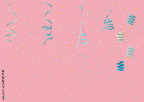 pink paper celebration background © Samran