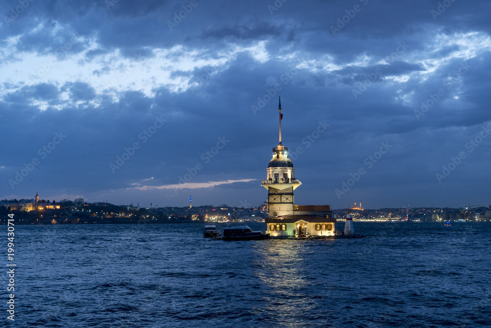 The Maiden’s Tower served many different purposes throughout the centuries, including a merchantman tax collection center, a defense tower, and a lighthouse. 