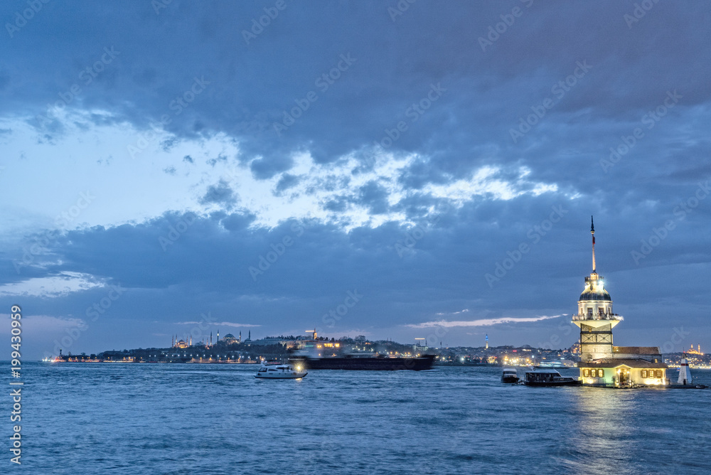 The Maiden’s Tower served many different purposes throughout the centuries, including a merchantman tax collection center, a defense tower, and a lighthouse. 