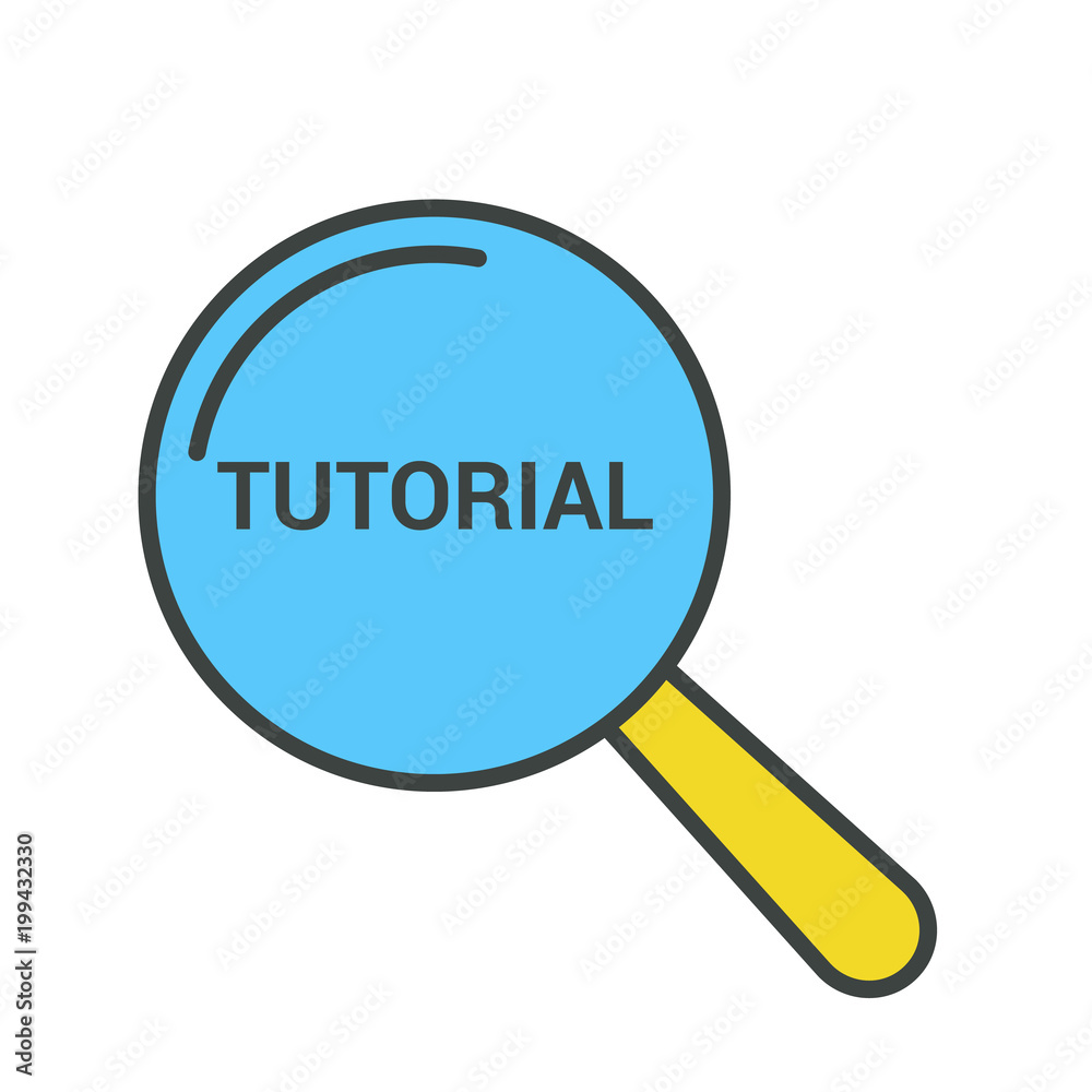 Studying Concept: Magnifying Optical Glass With Words Tutorial Studying Concept: Magnifying Optical Glass With Words Tutorial