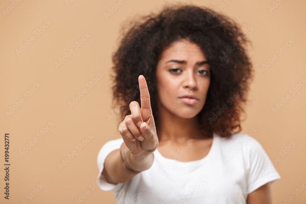 Close up portrait of a confident young african woman