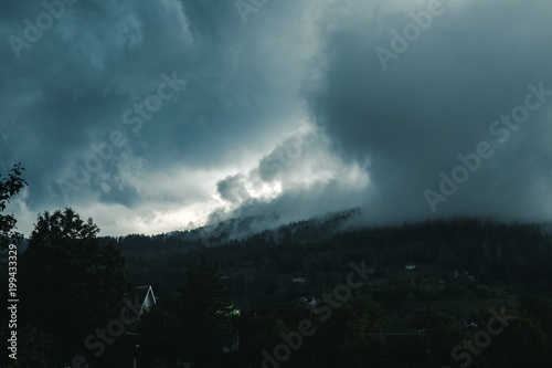 After the storm in the Carpathian Mountains