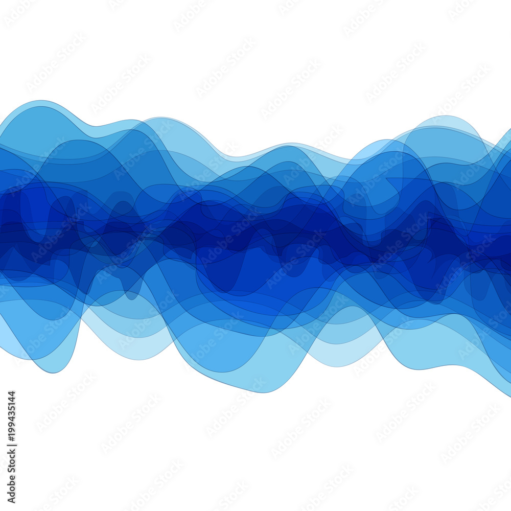 Abstract wave background. Vector illustration isolated on white. EPS 10