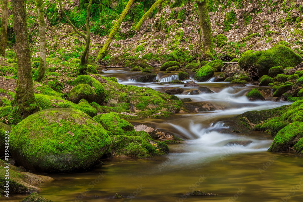 Waterfalls in Geroldsau, Schwarzwald, Black Forest, Germany, Baden-Württemberg April 2018 Waterfalls in Geroldsau, Schwarzwald, Black Forest, Germany, Baden-Württemberg April 2018